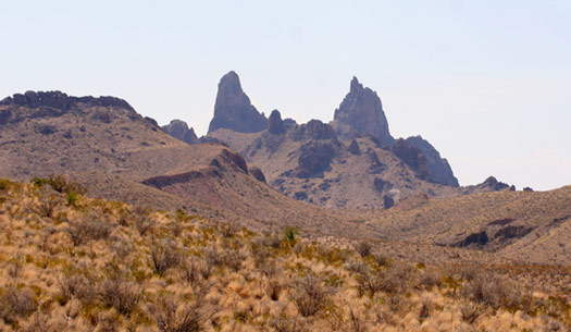 大彎國家公園 (Big Bend National Park)Mule Ears Viewpoint