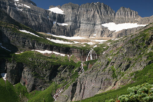 冰河國家公園 (Glacier National Park), Ginnell, Gem, and Salamander Glaciers