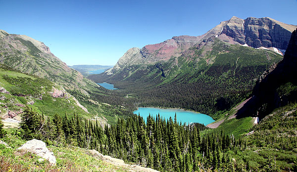 冰河國家公園 (Glacier National Park) 
Grinnell, Josephine, and Swiftcurrent Lakes