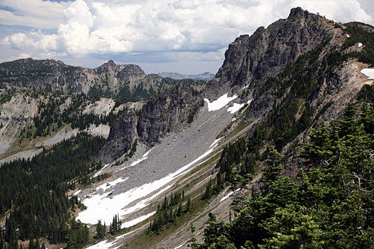 雷尼爾山國家公園 (Mount Rainier National Park) 
Huckleberry Basin from Sourdough Ridge