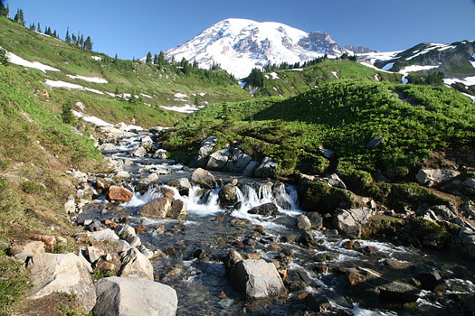 雷尼爾山國家公園 (Mount Rainier National Park) 
Myrtle Falls