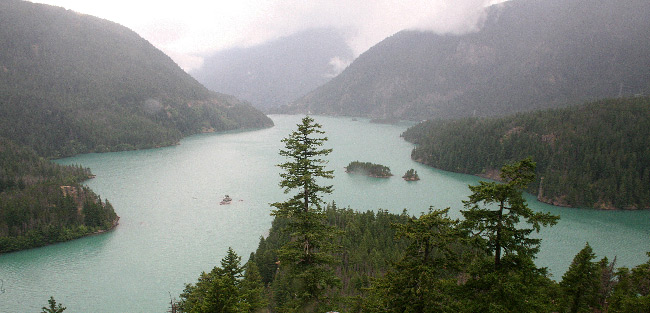 北瀑布國家公園 (North Cascades National Park) 
Diablo Lake Overlook