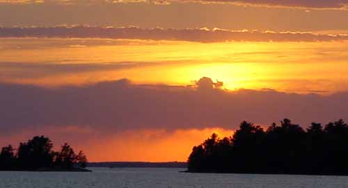 探險家國家公園 (Voyageurs National Park) 湖上日落