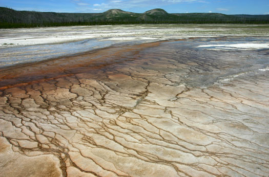 中途噴泉凹地 (Midway Geyser Basin)